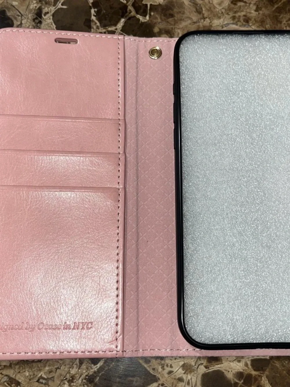 OCase Pink Iphone 15 Pro Max Case Leather Wallet NEW